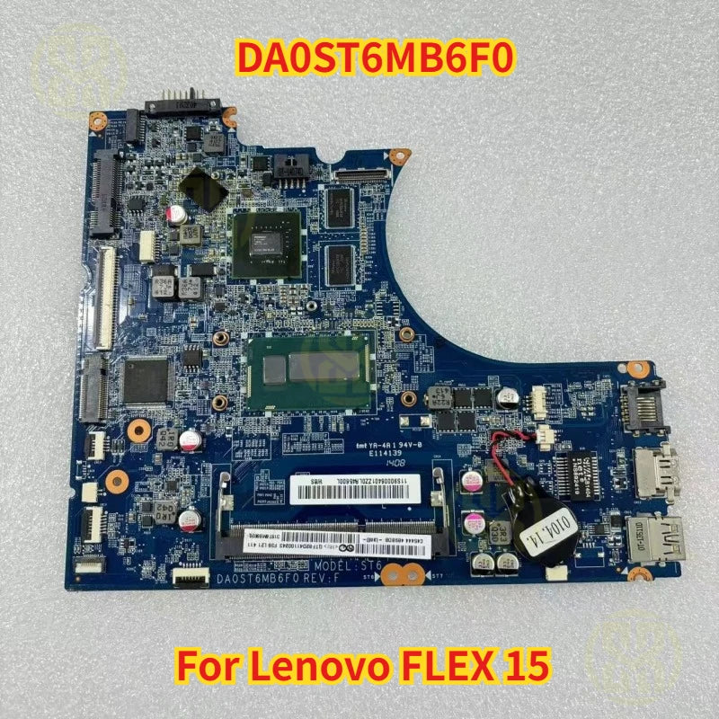 DA0ST6MB6F0 Lenovo FLEX 15 Laptop Motherboard I5-4200U CPU GT820M 1GB