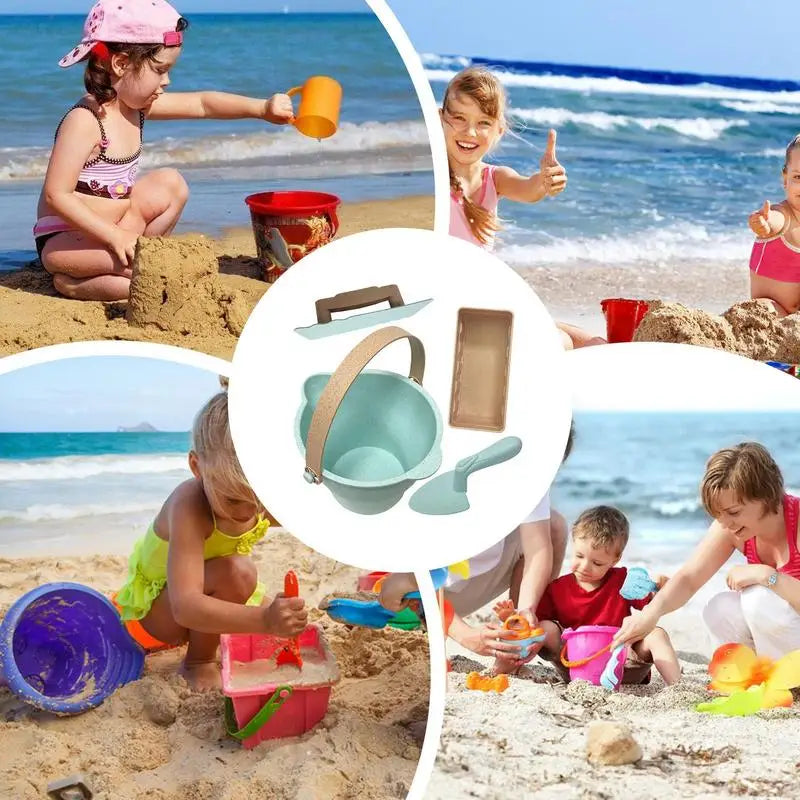 Toddler Beach Toys Sand Box Castle Play Buckets Toy Shovels Molds Zpaxo