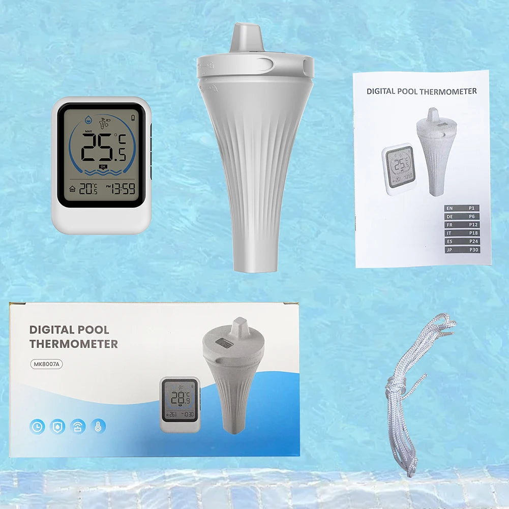 Smart Pool Thermometer Easy Read Floating Digital Ice Bath Tub Zpaxo