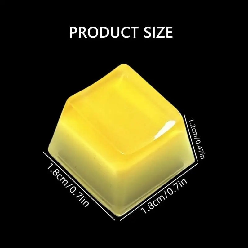 652F Translucent 3D Jelly Drop Glues Resin Puddings Backlit Keycap Mechanical Keyboards Zpaxo