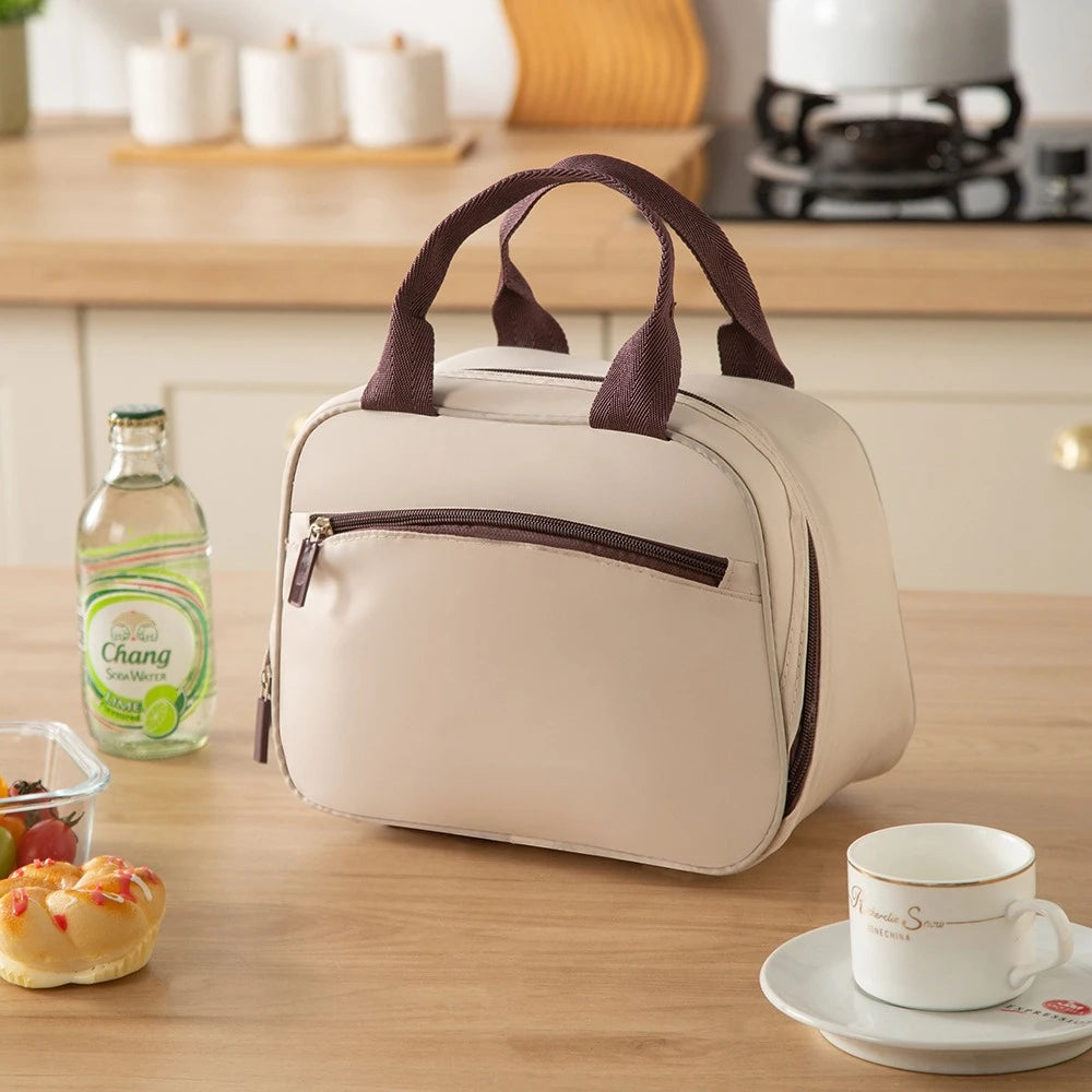 Fashionable Insulated Bag, Lunch Bag, Bento Bag, Bring Lunch Box To Work or School, Handbag, Thick Aluminum Foil Insulated Bag Zpaxo