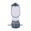 Plastic Bird Feeder Outdoor Hanging Food Dispenser Multiple Feeding Zpaxo green
