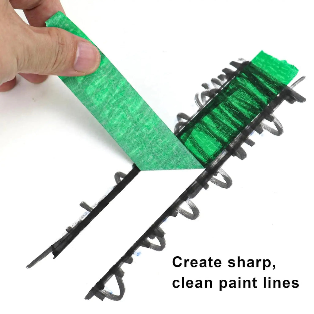 Painter Masking Tape 3 Rolls Green Painters Tape For Painting Edges Masking For DIY Paint Projects Residues Free Paint Tape Zpaxo