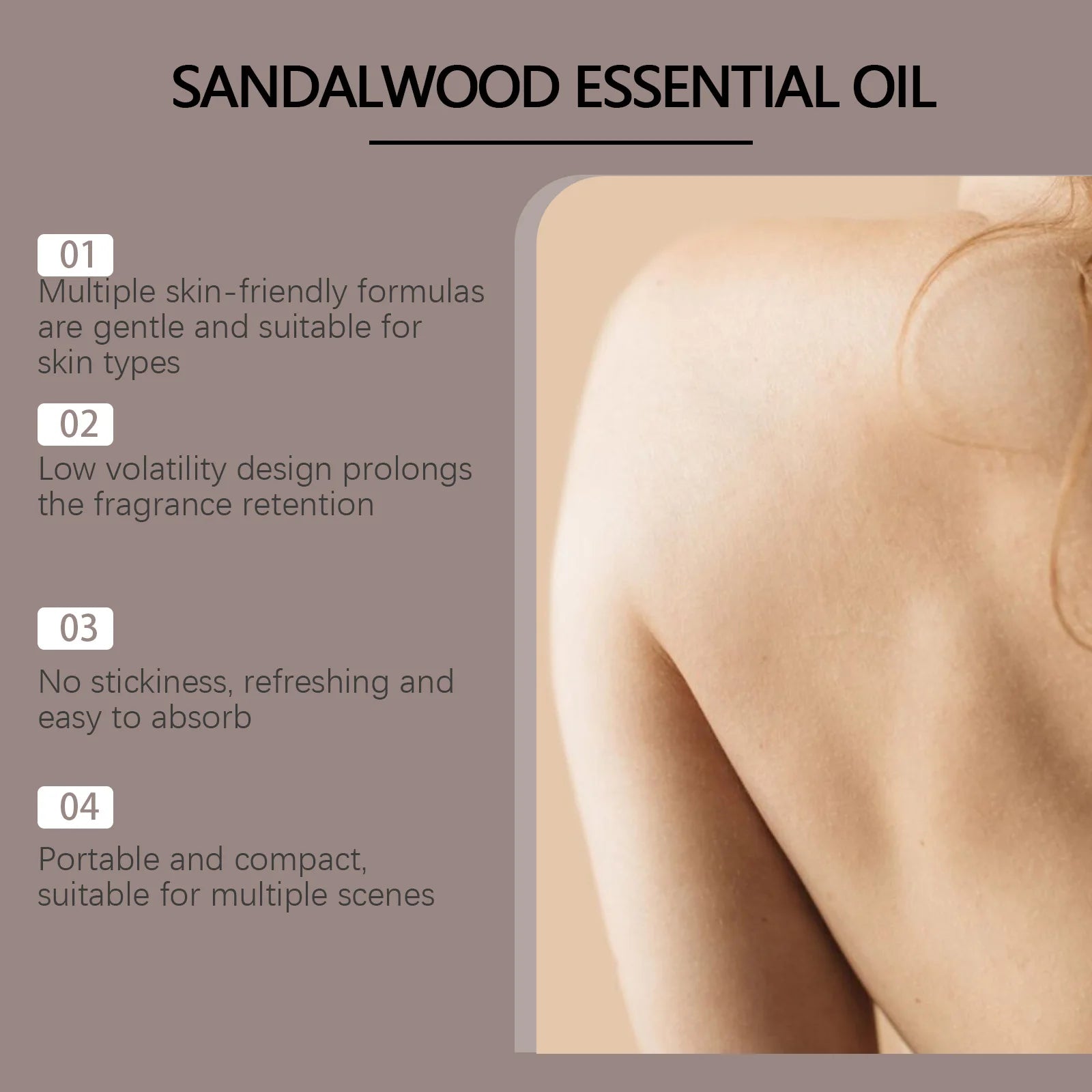 Wiyun Sandalwood Massage Essential Oil Facial Skin Care Body Moisturizing Oil aromatherapy Essential Oil Daily Care Zpaxo