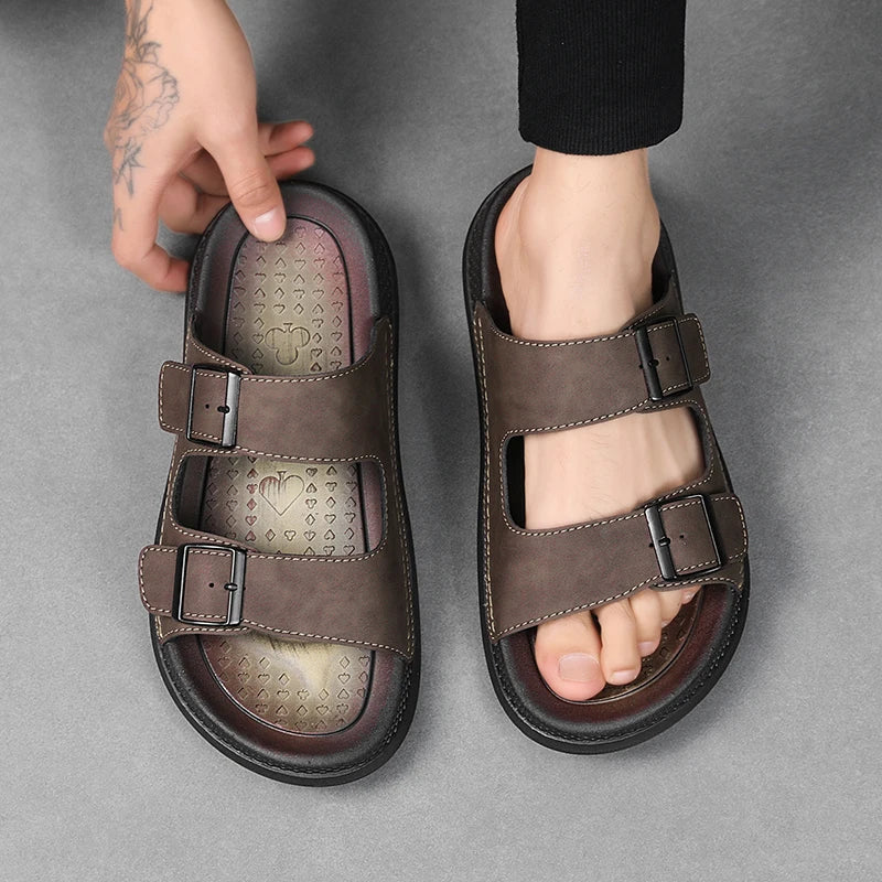 Men's Slippers Comfortable Lightweight Soft Sole Casual Slides Indoor