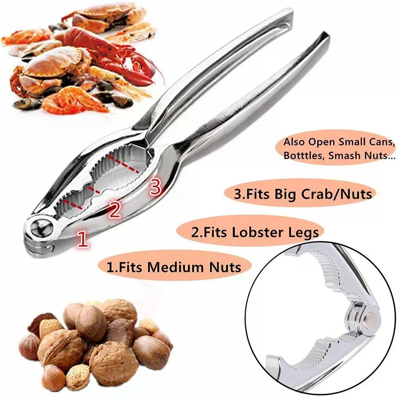 Seafood Crackers Crab Opener Clip Leg Sheller Nuts Forks Lobster Zpaxo