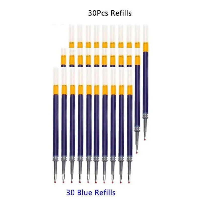 6- Retractable Gel Pens School Office Students Smooth Writing Ink
