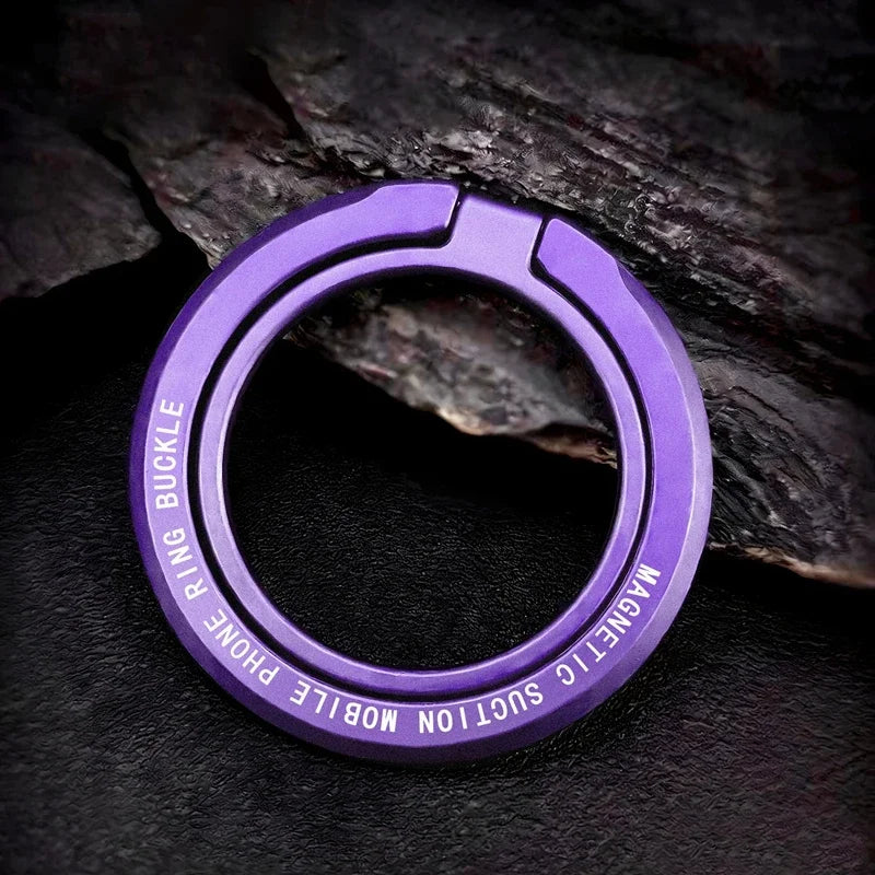 Magnetic Cell Phone Ring Holder Mobile Bracket Removable Grip Zpaxo Purple