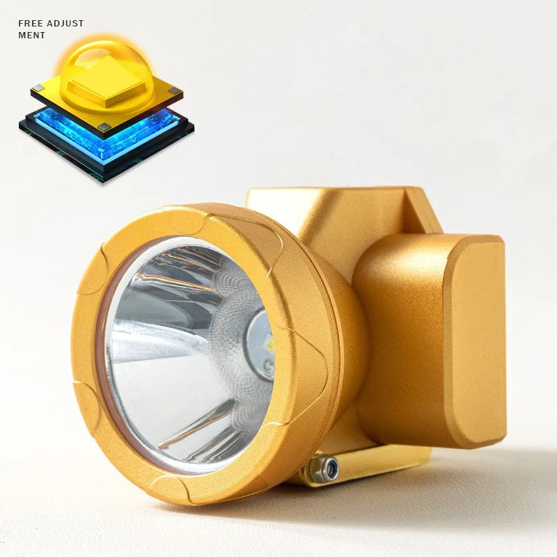 SHINEKNOT 100W LED Mining & Diving Headlamp – Waterproof, 1500m LED Mining Headlamp Zpaxo