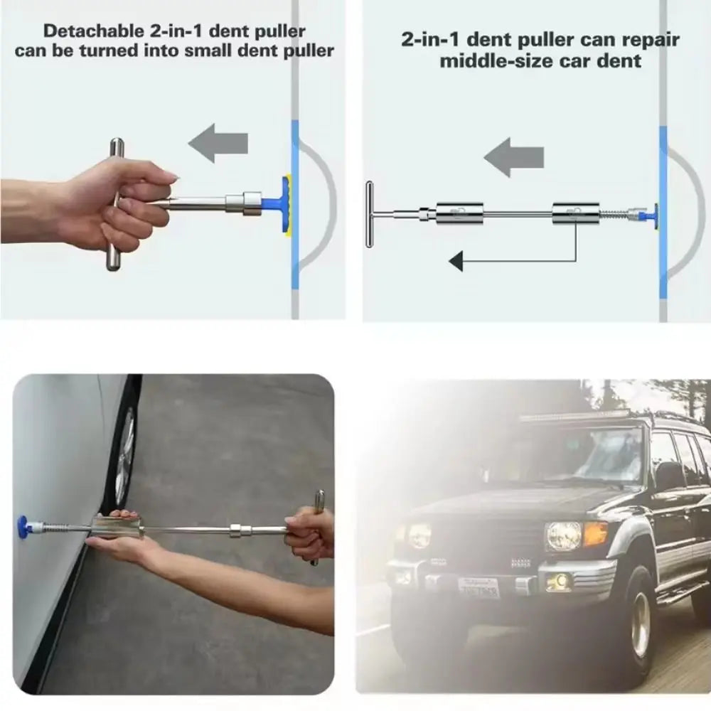 Durable Car Dent Repair Tool Metal Reverse Hammer Suction Cup Zpaxo