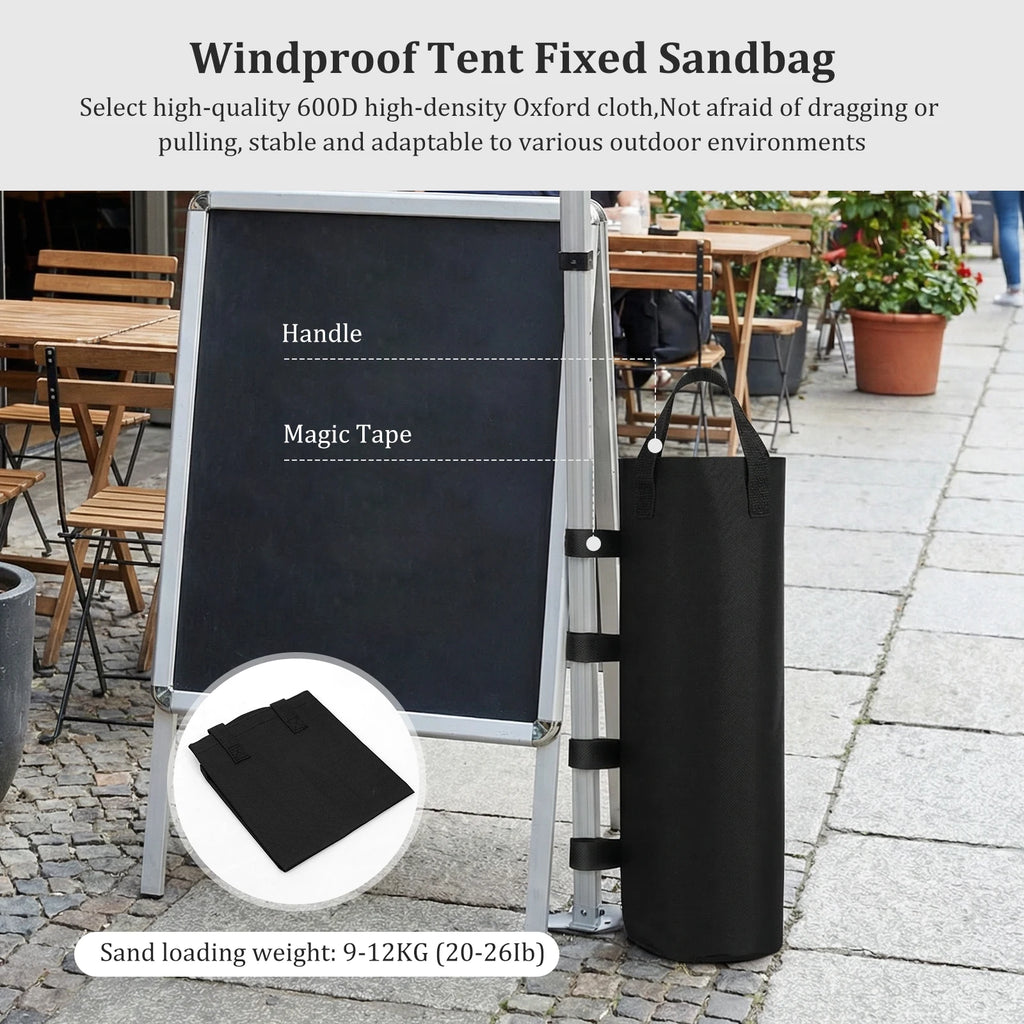 4pcs Heavy Duty Canopy Weights Sand Bags 600D Oxford Waterproof Tent Anchor Windproof Weight Bag for Pop Up Gazebo Camping Outdo Zpaxo