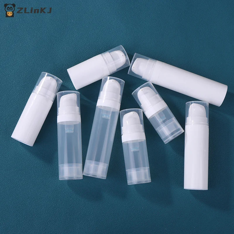 ▶5-50ml Mini Portable Vacuum Press Type Bottle Refillable Makeup Cosmetics For Cream Gel Moisturizers Liquid Lotion Bottles Zpaxo