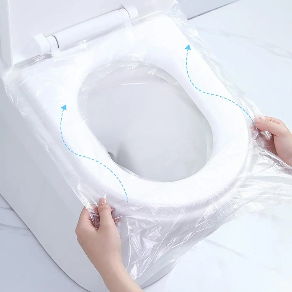 100-Pack Disposable Toilet Seat Covers – Travel & Potty Training