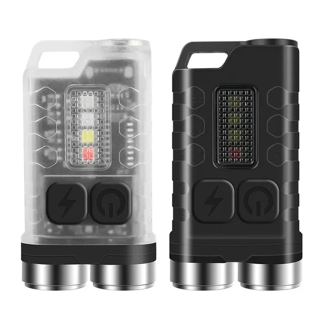 KDULIT Mini EDC Keychain Flashlight 900LM USB-C Rechargeable