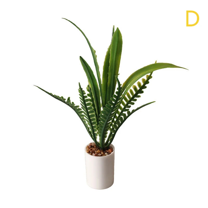 ▶1Pcs 1:12 Dollhouse Simulation Green Plant Potted Model Doll Home Living Room Decoration Micro Landscape Garden Scene Ornament Zpaxo Style5