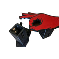 Circle Hand Pattern Trailer Rear Cover Lightweight Material Durable Zpaxo Red