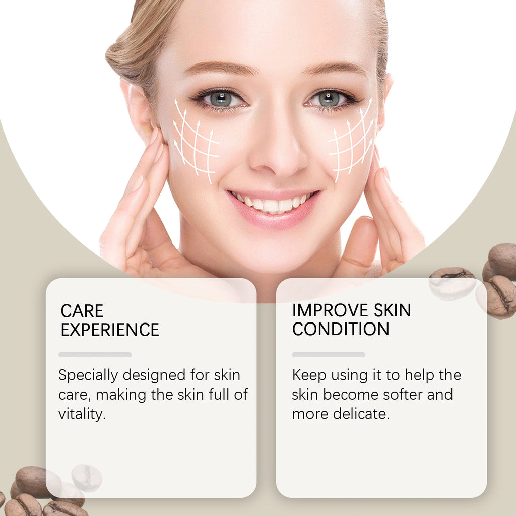 Hydrating Lifting Facial Serum for Dry Sensitive Skin Brightening Face Essence with Coffee Seed Oil Soft Smooth Non Greasy 30ml Zpaxo