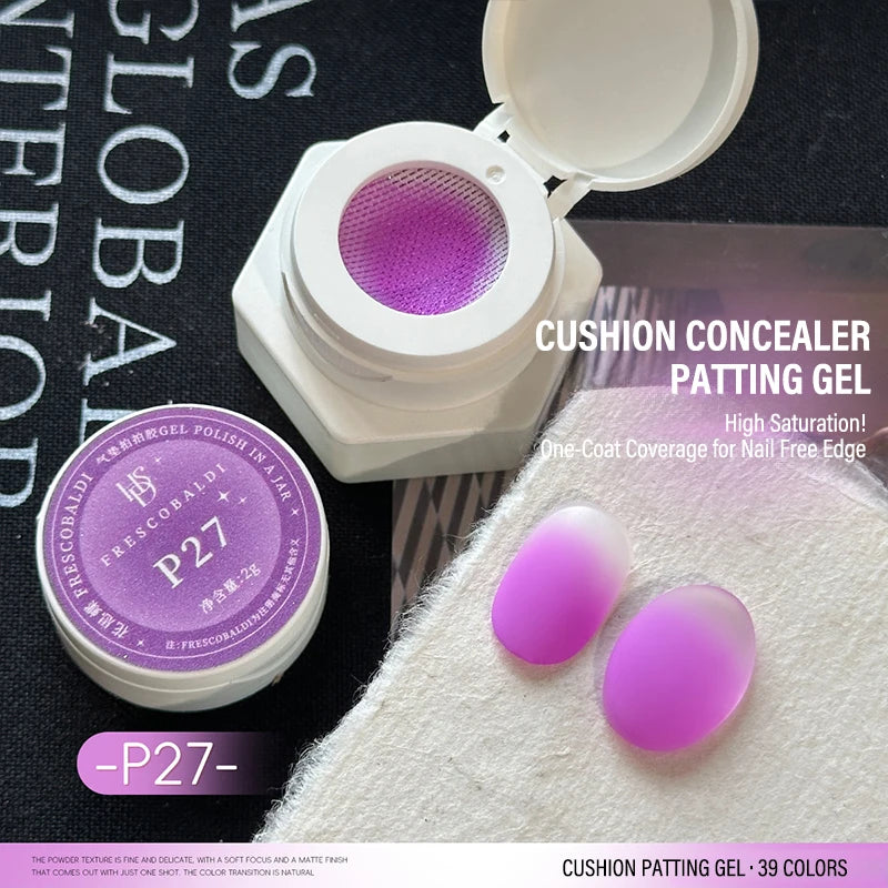 Nail Air Cushion Patting Gel Black Ombre Polish UV LED Gradient Blush