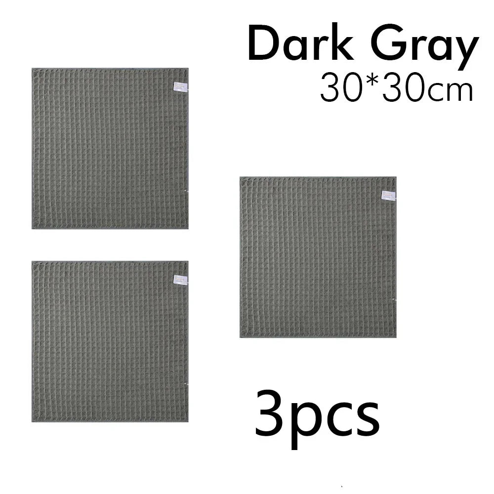 Super Absorbent Barista Bar Towel Coffee Machine Special Rag No Lint Square Towel Cleaning Cloth Coffee Machine Cleaning Towel Zpaxo 3pcs Darkgray