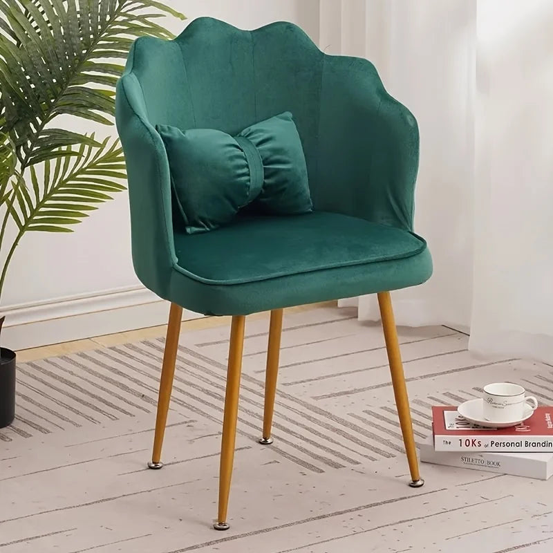 Dining Chairchairs Furniture Chairs Velvet Kitchen Chair Makeup Bow
