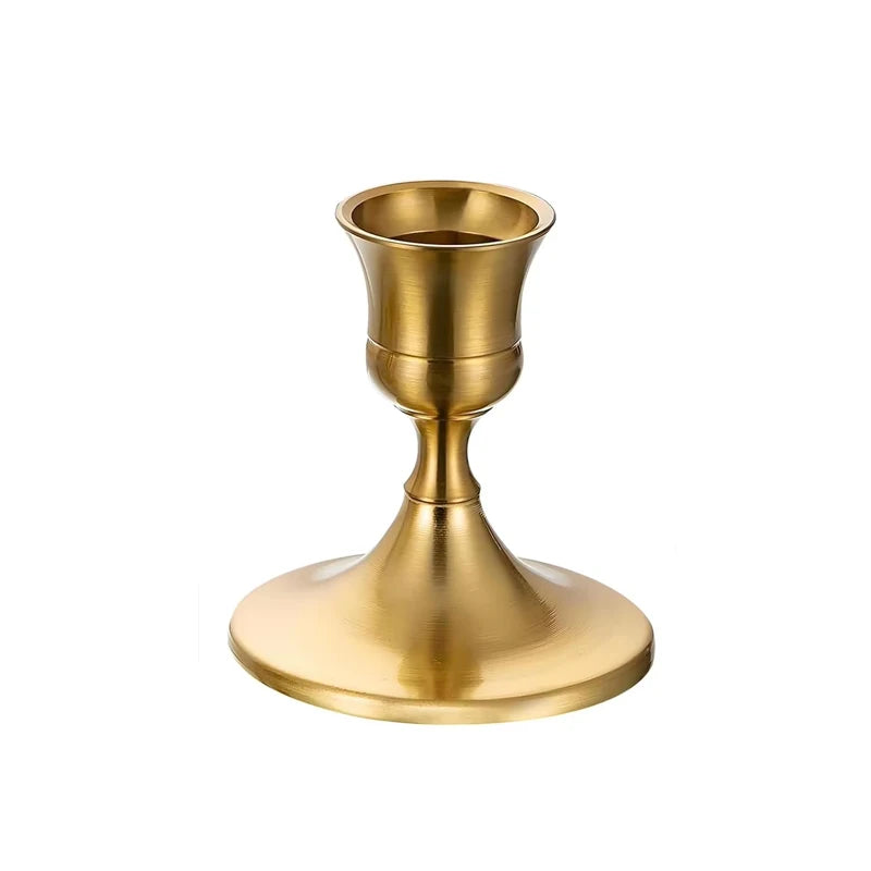 Metal Candle Holder Tapered Christmas Valentine's Day Decor Small