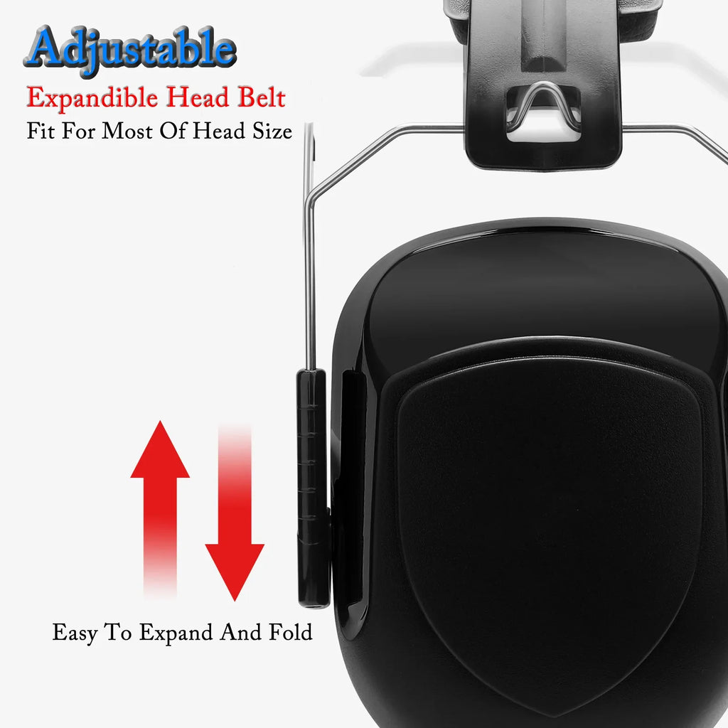 Anti-noise Earmuffs Adjustable Ear Protector Hearing Headphones Zpaxo