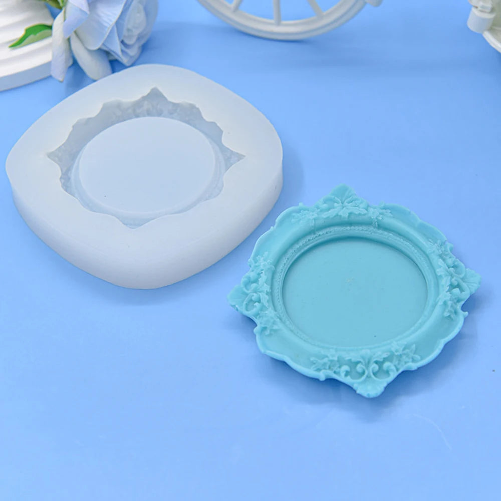 Baroque Lace Silicone Mold – Resin, Concrete & Cake Tray DIY