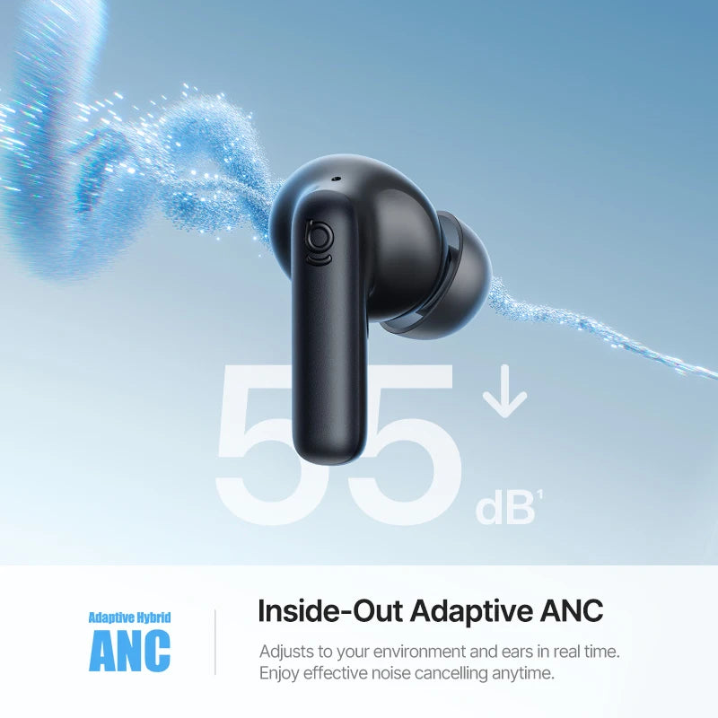 Baseus Bass EP10 Ultra Wireless Earphones 55dB Noise Reduction 65Hrs