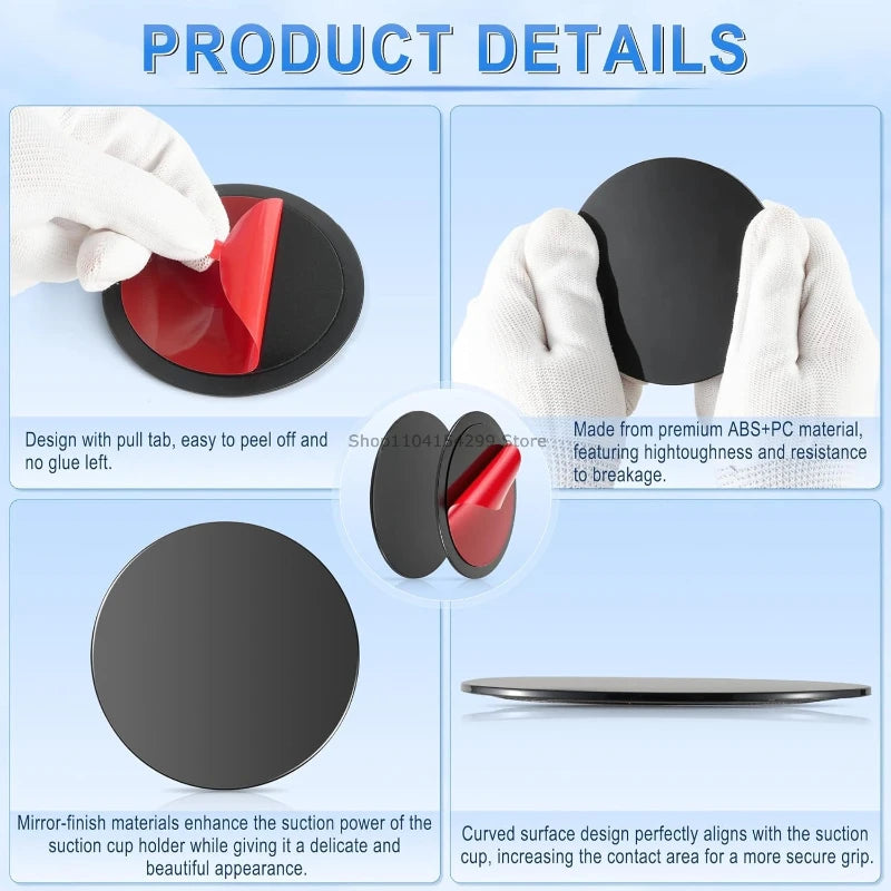 Mobile Phone Sticker Car Suction Cup Adhesive Sticker Disc Pad Base for GPS Mobile Phone Stand Bracket Holder Camera Stand Mount Zpaxo