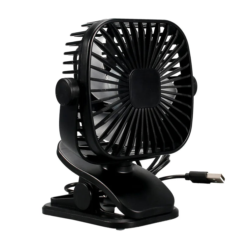 USB Small Fan Mini Strong Wind Fans Desktop Student Clip Portable Zpaxo