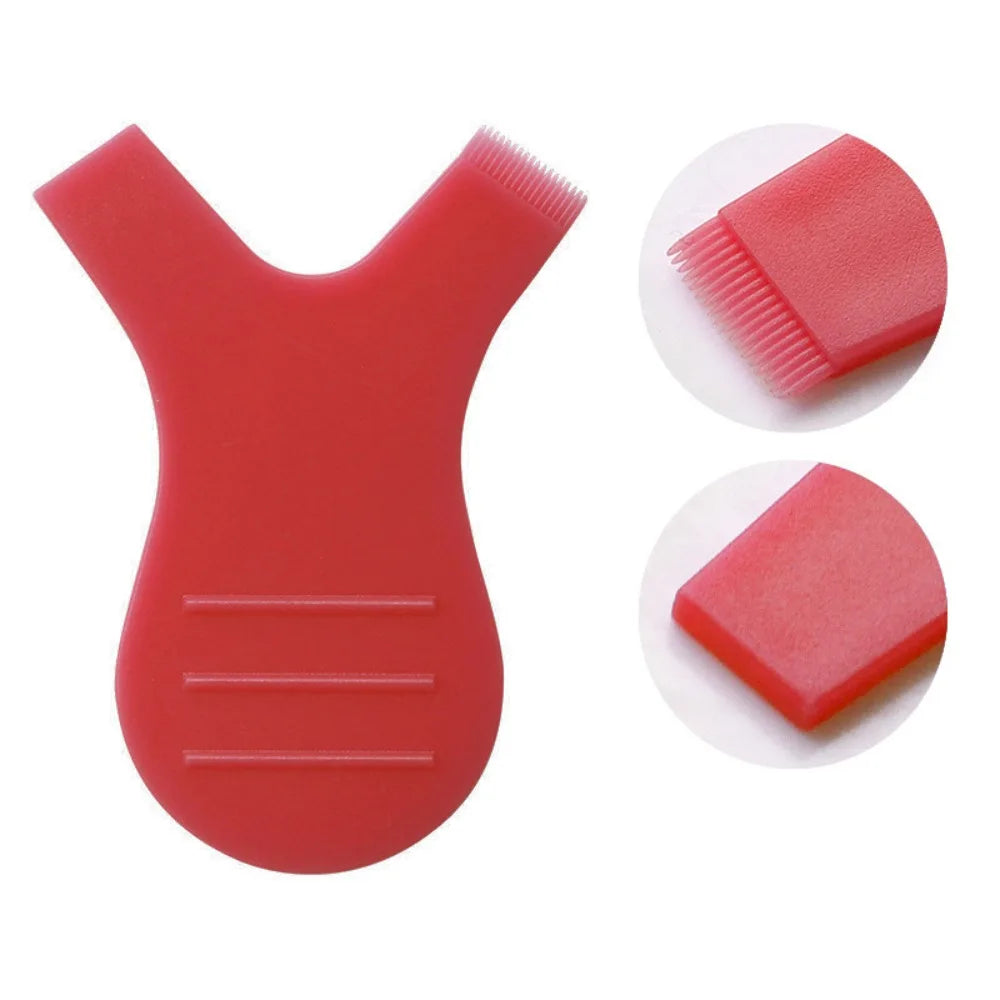 10PCS Reusable Soft Plastic Eye Lash Lift 8 Colors Y Shape Eyelashes Curler Eye Lash Brush Makeup Zpaxo Red