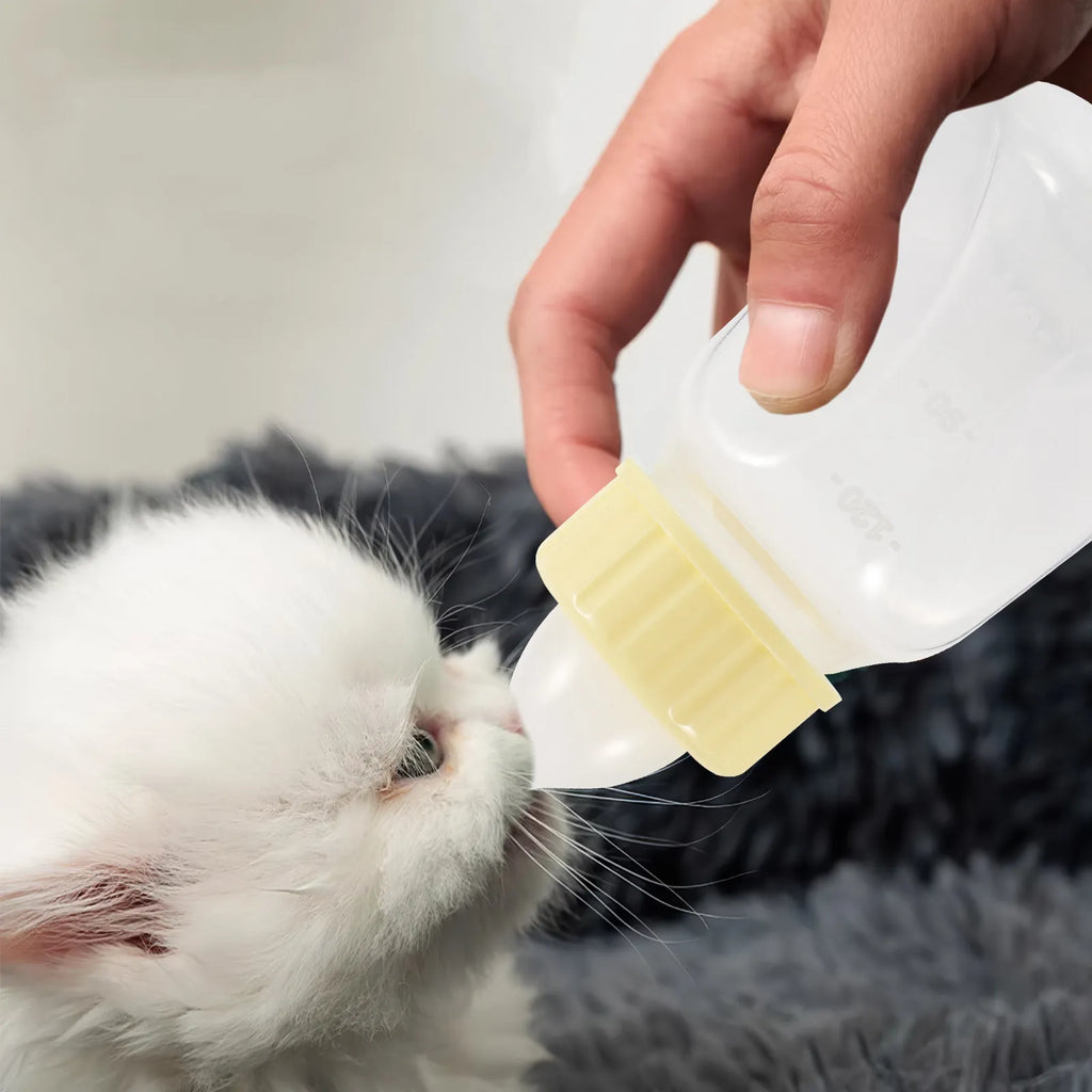 Puppy Kitten Nursing Bottle Reusable Elastic Leak Proof Pet Milk