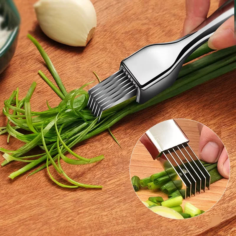 Kitchen Shred Silk Knife Stainless Steel Chopped Green Onion Curved