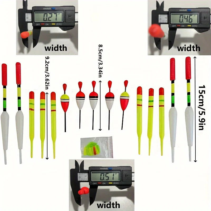 30 Go Fishing Tools Floats Sliding Float Lure Indicator Suitable Bass Zpaxo