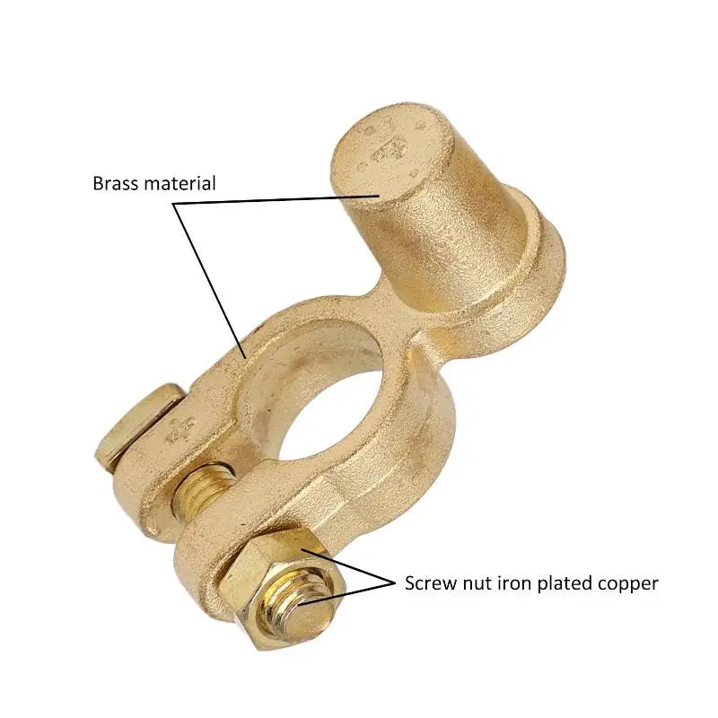 SAE to JIS Brass Car Battery Terminal Connectors – Pair