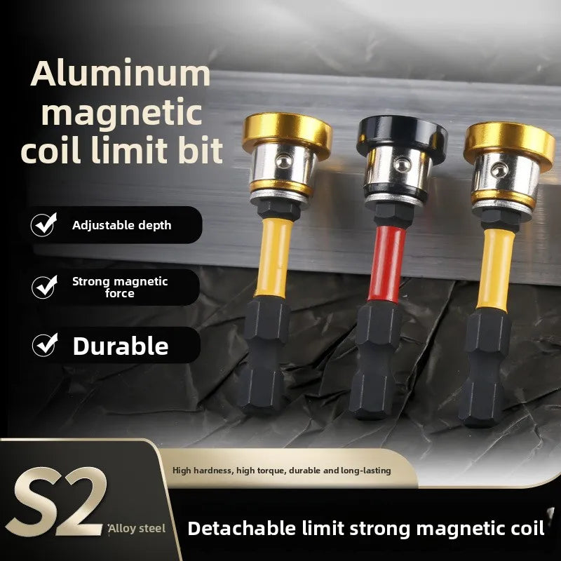 Magnetic Screwdriver Tips Professional Metal Drill Bit Precision Screwdriver Set Gypsum Board Locating Bit Phillips Bits Zpaxo