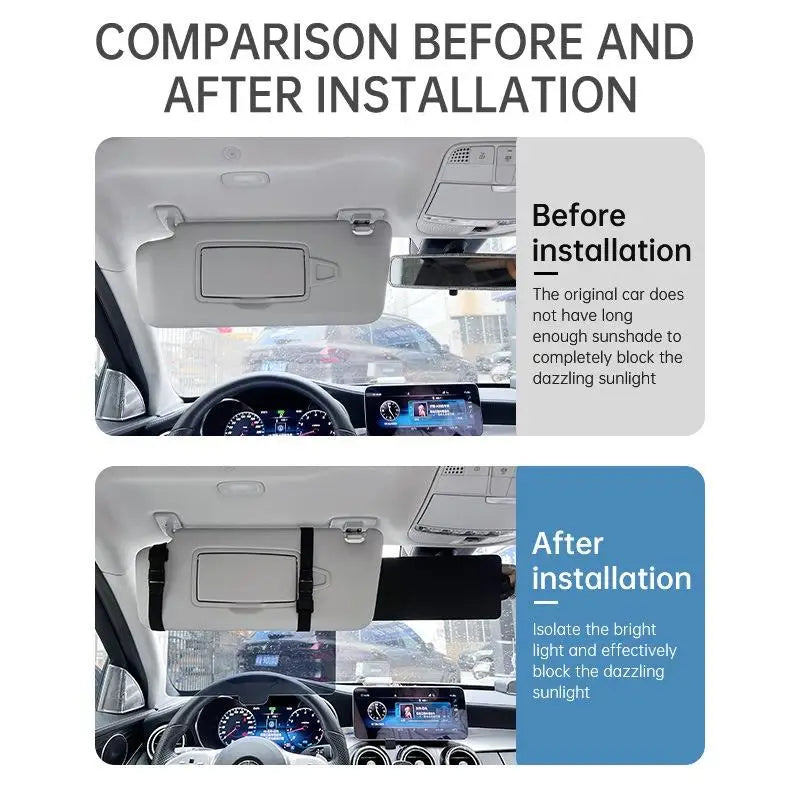 Car Sun Visor Extender – Anti-Glare UV Blocker Sunshade