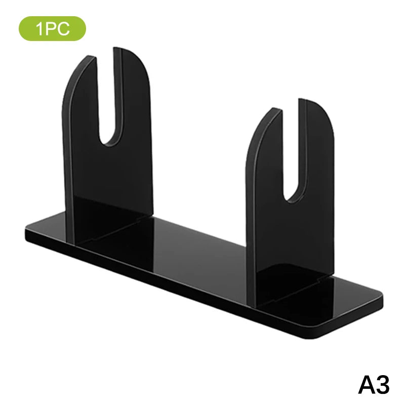 1 Acrylic Fan Display Stands Foldable Stand Holder Space-saving Desk Zpaxo A3