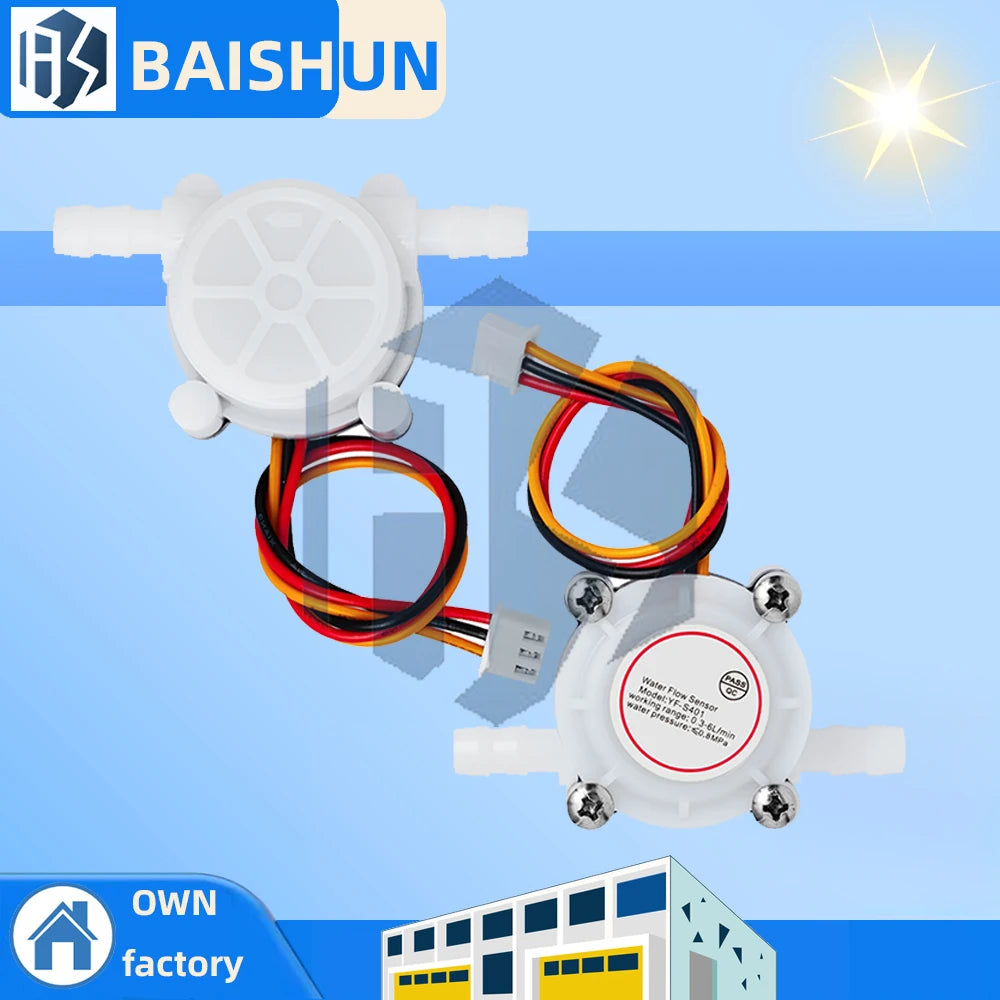YF-S401 YFS401 Water Coffee Flow Sensor Module 0 3- Min Flowmeter Zpaxo 5PCS