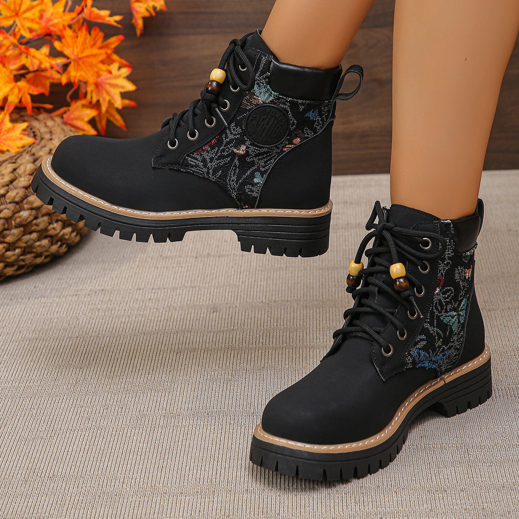 Women Ankle Boots 2025 New Luxury Brands Classic Boots High Top Motorcycle Shoes Designer Casual Women Shoes Zapatos De Mujer Zpaxo black 43