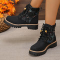 Women Ankle Boots 2025 New Luxury Brands Classic Boots High Top Motorcycle Shoes Designer Casual Women Shoes Zapatos De Mujer Zpaxo black 43