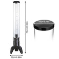 3L Beverage Dispenser Shockproof Wear-resistant Beer Tower Colorful Lights Tabletop Liquor Dispenser Bar Accessories Zpaxo WHITE