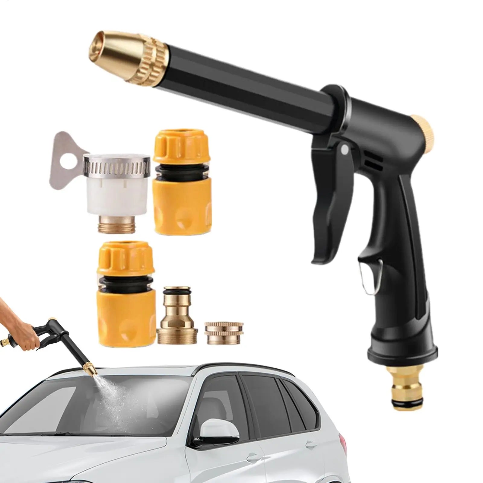 Portable Pressure Washer 5 Adapters 360 Rotating 4 Spray Patterns