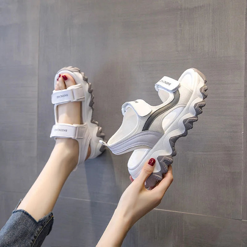 Comemore Ladies Shoes 2023 Thick Bottom Platform Shoe Female Zpaxo