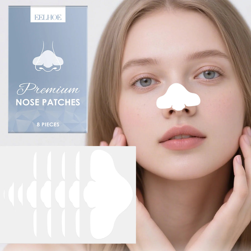 8 Pcs Gentle & Nourishing Nose Pore Strips Deep Cleansing for Sensitive Skin Oil Control & Smoothing Face Mask Winter Skincare Zpaxo