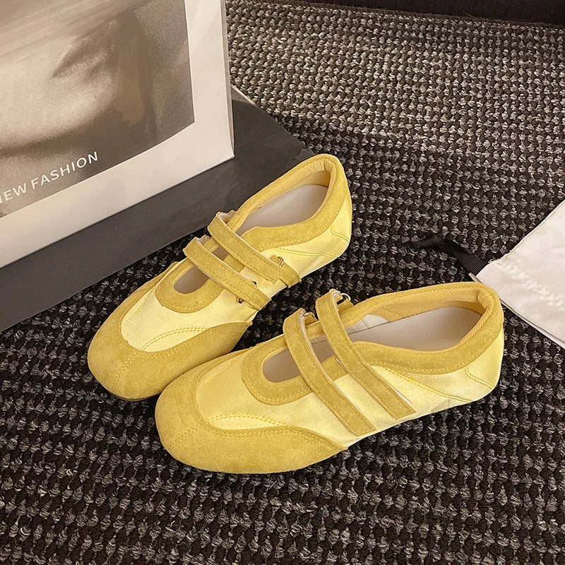 Flat Shoes for Women 2025 Spring Autumn New Retro Round Toe Ballet Shoes for Women Mary Jane Shoes for Women Zapatos De Mujer Zpaxo