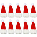 Christmas Halloween Non-woven Fabric Mini Santa Hats Red Candy Cane