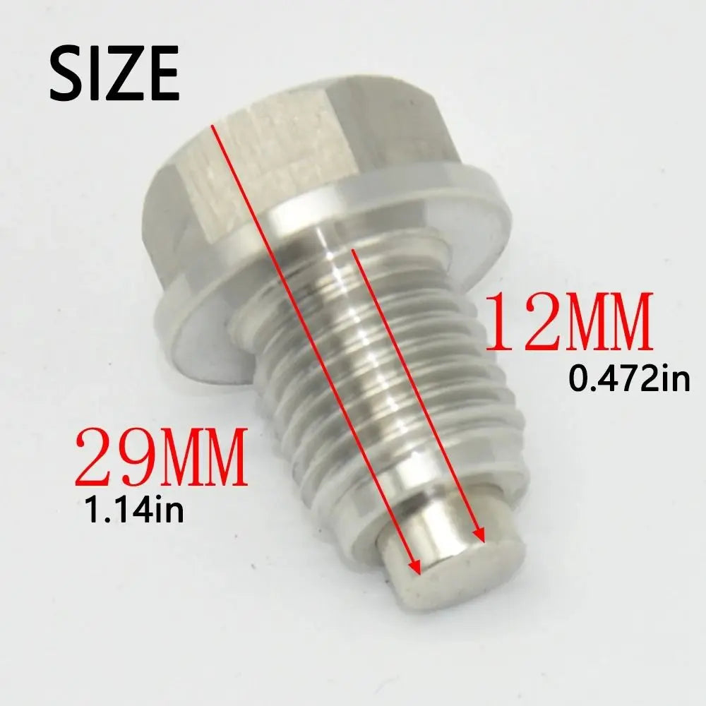 M12 M16 M18 M20 Oil Drain Plug Stainless Steel Neodymium Magnet Pan Zpaxo