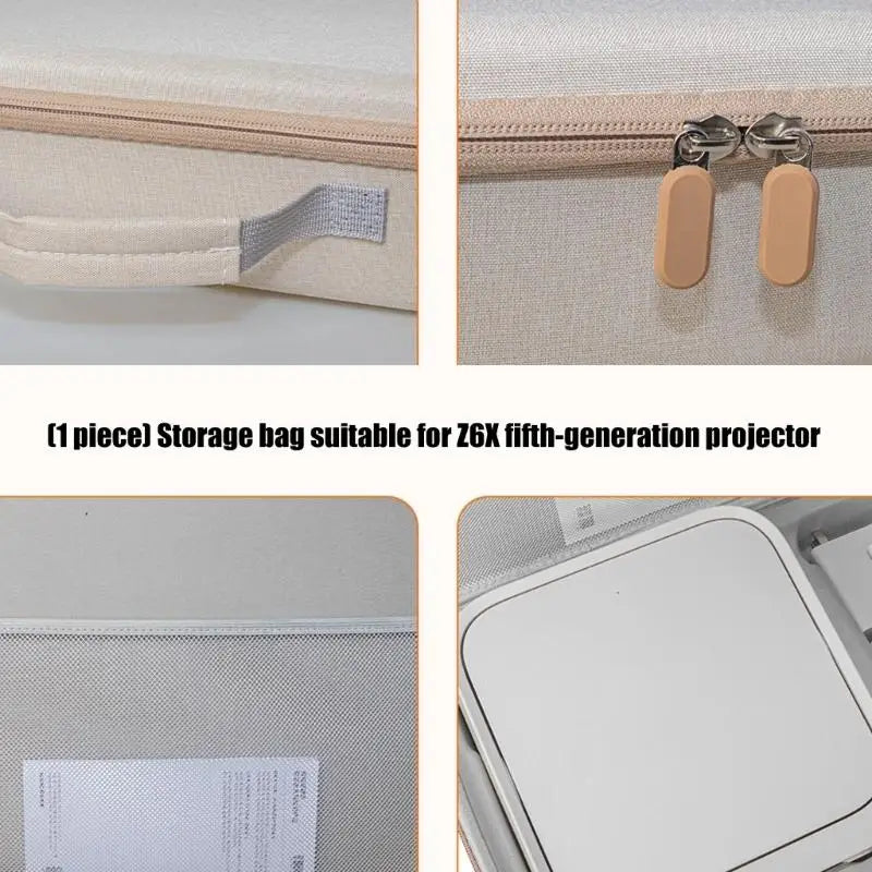 652F Device Carrying Storage Case with Rigid Shell, Handle and Interior Pocket Layout for Shelf Storage and Daily Transport Zpaxo