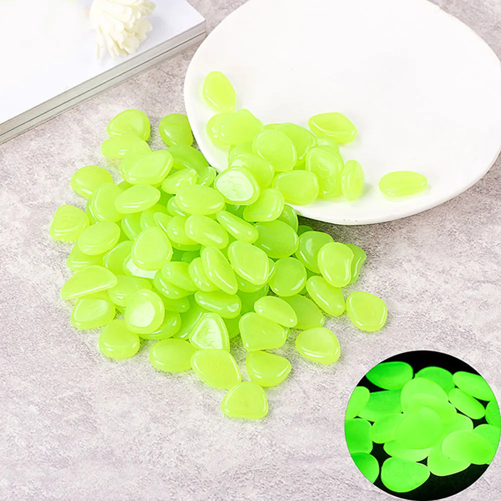 Fish Tank Pebbles Multifunction Glow Dark Outdoor Decorative Stones